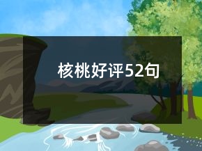 核桃好評(píng)52句