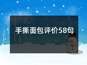 手撕面包評(píng)價(jià)58句