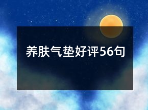 養(yǎng)膚氣墊好評(píng)56句