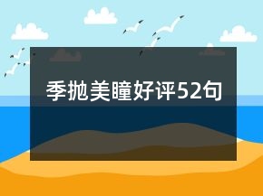 季拋美瞳好評(píng)52句