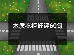 木質(zhì)衣柜好評60句