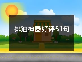 排油神器好評51句