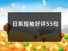 日系短袖好評(píng)55句