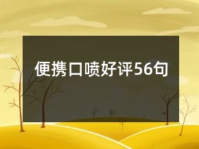 便攜口噴好評56句