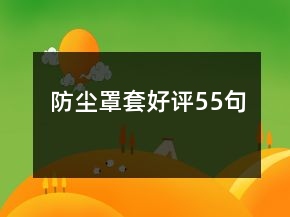 防塵罩套好評55句
