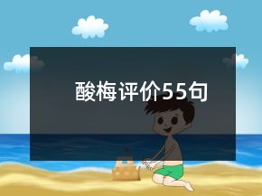 酸梅評價55句