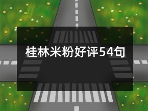 桂林米粉好評54句