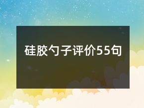 硅膠勺子評價(jià)55句