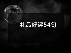 禮品好評(píng)54句