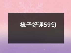 梳子好評59句