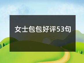 女士包包好評(píng)53句