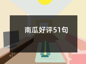 南瓜好評(píng)51句