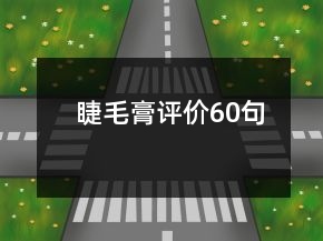 睫毛膏評(píng)價(jià)60句