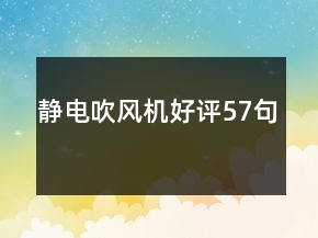 靜電吹風機好評57句