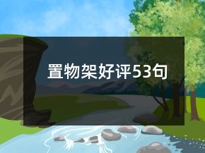 置物架好評53句