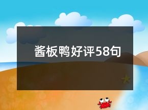 醬板鴨好評58句
