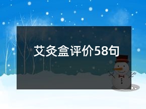 艾灸盒評(píng)價(jià)58句