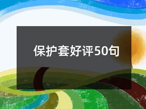 保護套好評50句