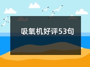 吸氧機好評53句
