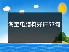 淘寶電腦椅好評(píng)57句