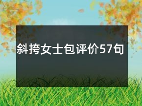 斜挎女士包評(píng)價(jià)57句