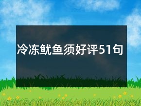冷凍魷魚須好評51句