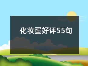 化妝蛋好評55句