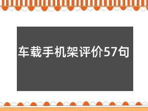 車載手機架評價57句