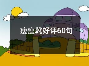 瘦瘦靴好評(píng)60句