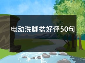 電動(dòng)洗腳盆好評(píng)50句