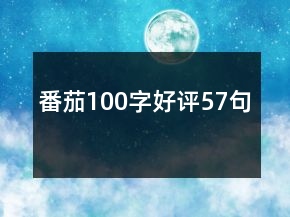 番茄100字好評57句