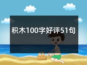 積木100字好評(píng)51句