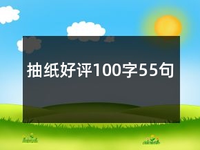 抽紙好評(píng)100字55句
