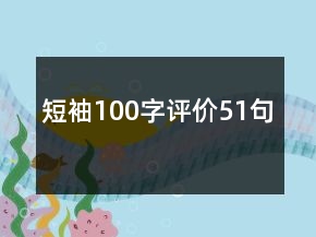 短袖100字評價51句