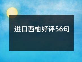 進口西柚好評56句