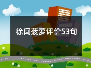 徐聞菠蘿評價53句