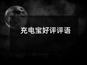 充電寶好評(píng)評(píng)語(yǔ)