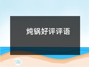 燉鍋好評評語
