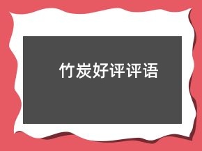 竹炭好評(píng)評(píng)語(yǔ)