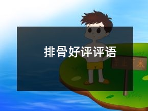 排骨好評評語