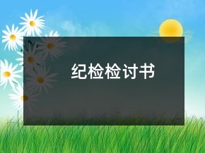 紀(jì)檢檢討書