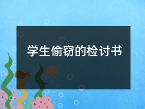 學(xué)生偷竊的檢討書