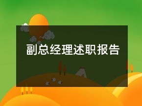 副總經理述職報告