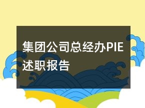 集團公司總經(jīng)辦PIE述職報告