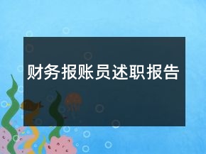 財(cái)務(wù)報(bào)賬員述職報(bào)告