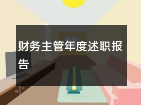 財務主管年度述職報告