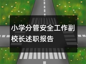 小學(xué)分管安全工作副校長述職報(bào)告