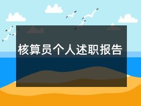 核算員個人述職報告