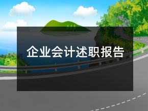 企業(yè)會(huì)計(jì)述職報(bào)告