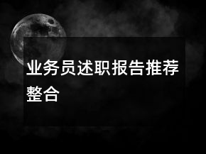 業(yè)務(wù)員述職報告推薦整合